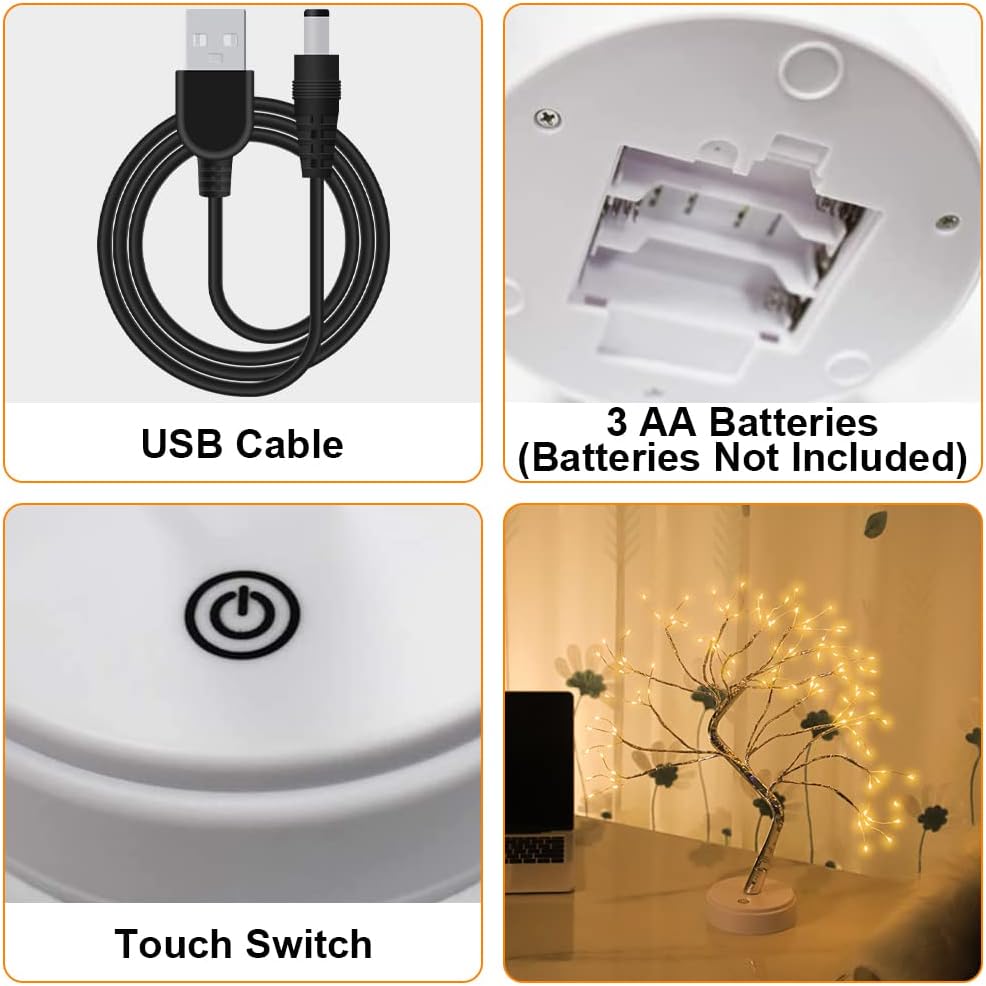 HONPHIER 108 LED Warm White Tree Lamp M1263