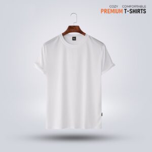Men’s Premium Solid T-Shirt- White DSB5936