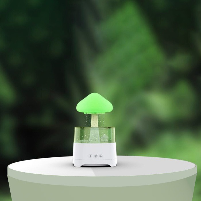 5 IN 1 Bluetooth Speaker Rain Cloud Humidifier, switchable 7 colors, 450ml capacity super quiet, intelligent anti-dry function DSB5868
