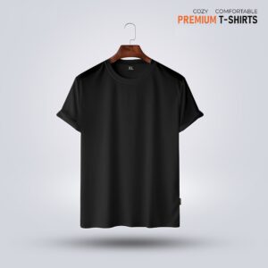 Men’s Premium Solid T-Shirt- Black DSB5937