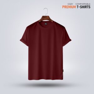 Men’s Premium Solid T-Shirt- Maroon DSB5934