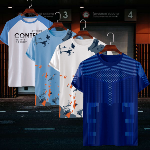 Stylish/Comfortable sports T-Shirt 4 (Four) pcs combo offer DSB9749