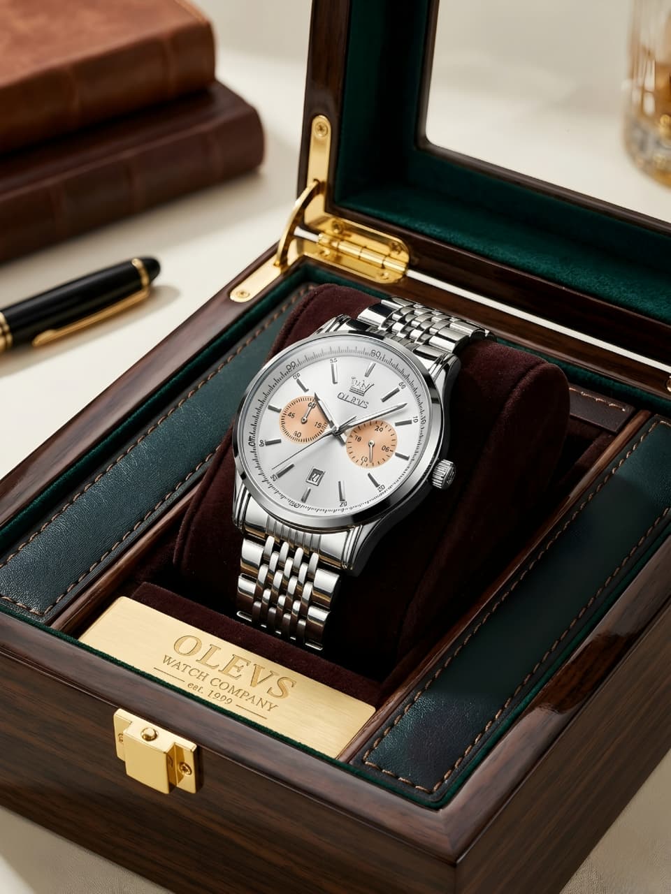 OLEVS 2878 luxury business chronograph watch DSB13252