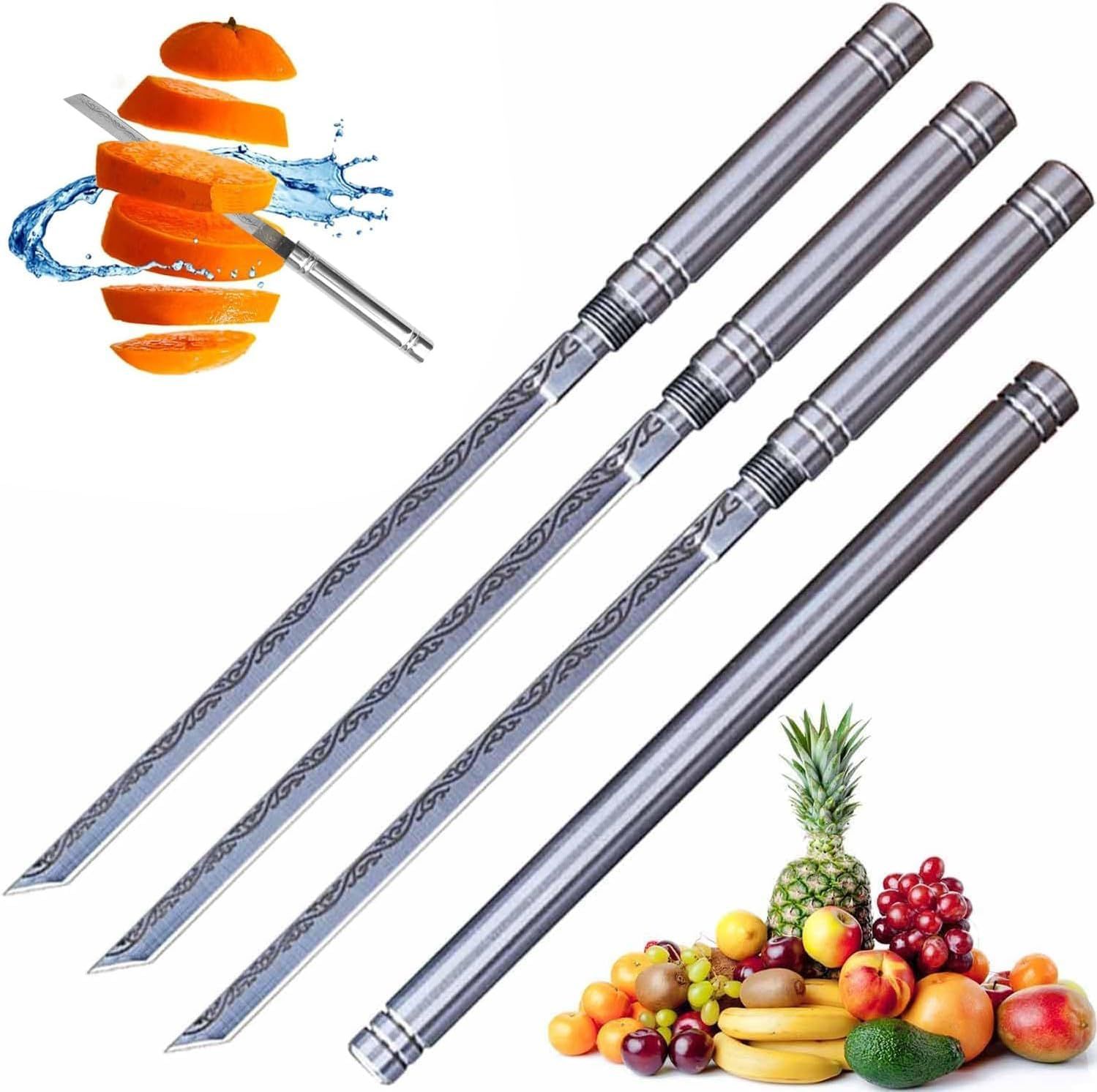 Multipurpose Outdoor Portable Fruit-Knife with Sheath, Portable Kitchen Tools DSB9629