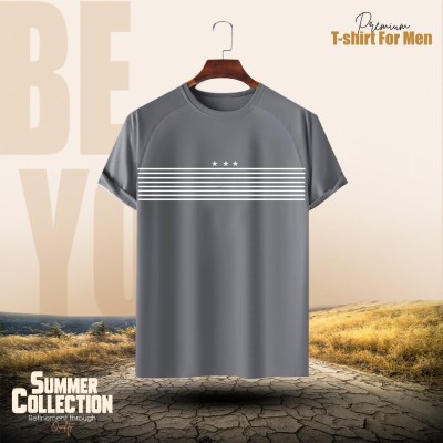 Stylish Comfortable sports T-Shirt(Ash) DSB4660