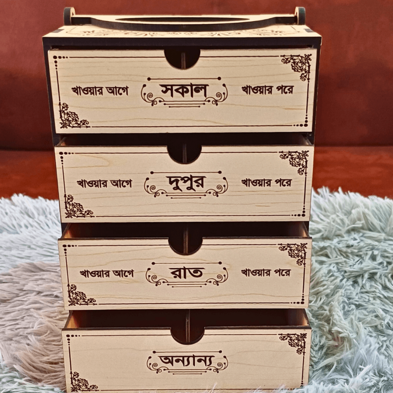 Medicine Storage Box 4 layer M1402