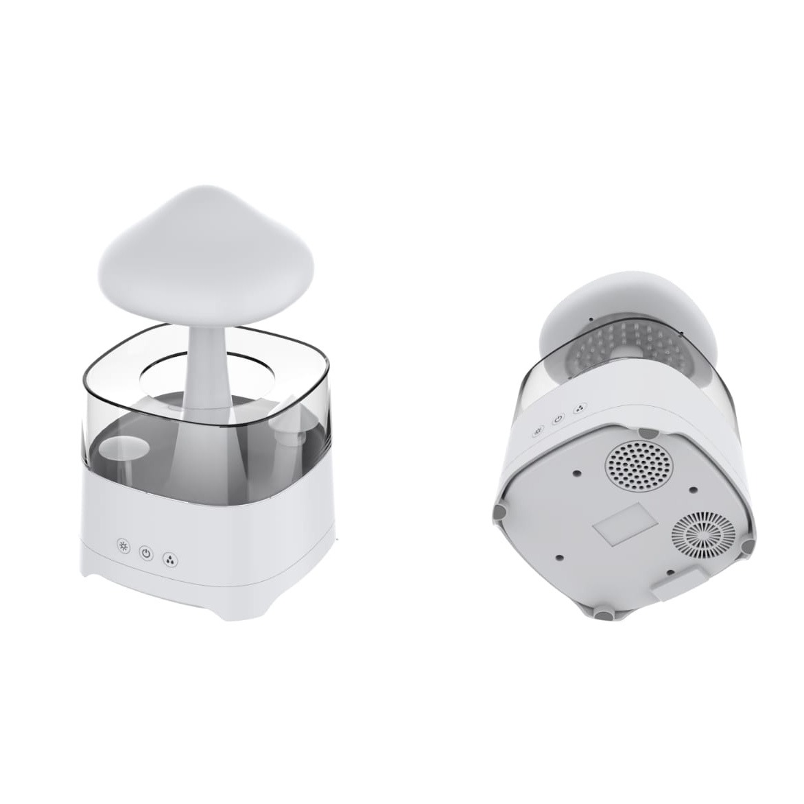 5 IN 1 Bluetooth Speaker Rain Cloud Humidifier, switchable 7 colors, 450ml capacity super quiet, intelligent anti-dry function DSB5868