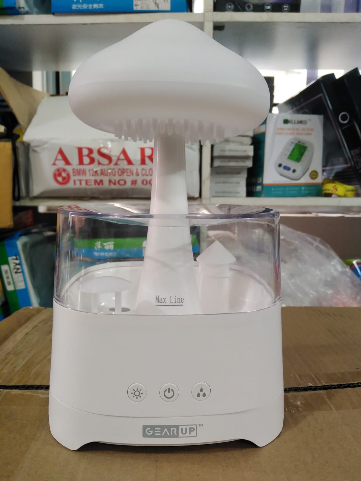 5 IN 1 Bluetooth Speaker Rain Cloud Humidifier, switchable 7 colors, 450ml capacity super quiet, intelligent anti-dry function DSB5868