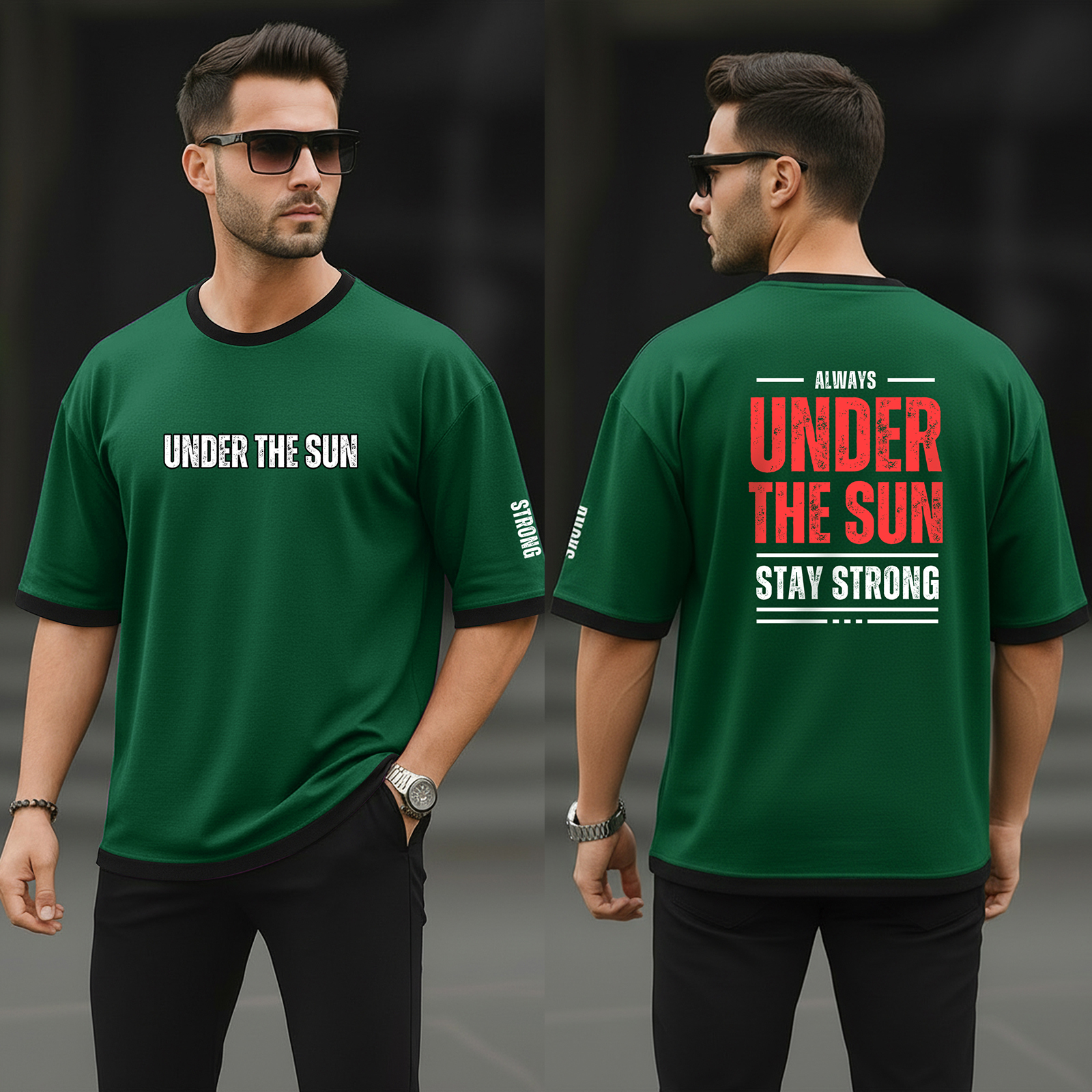 Premium Streetwear Drop Shoulder T-shirt for Men DSB 13125