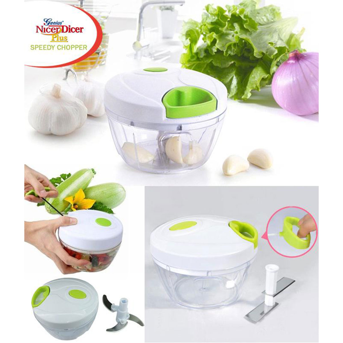 Genius Nicer Dicer Plus Vegetable & Fruit Chopper Speedy Chopper M1500