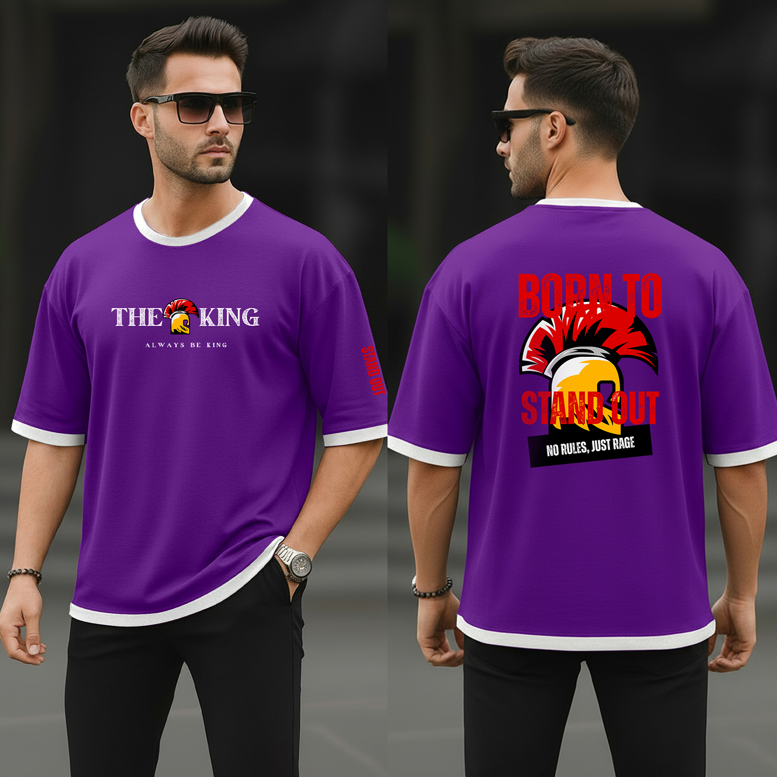 Premium Streetwear Drop Shoulder T-shirt for Men DSB13126